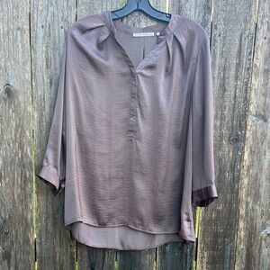 Vince Taupe Women's Blouse